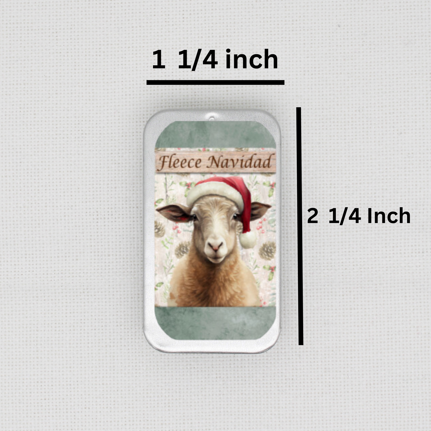 Fleece Navidad Needle Tin
