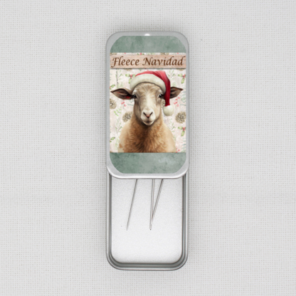 Fleece Navidad Needle Tin