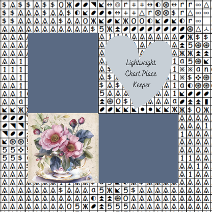 Teacup Of Flowers Chart Place Keeper