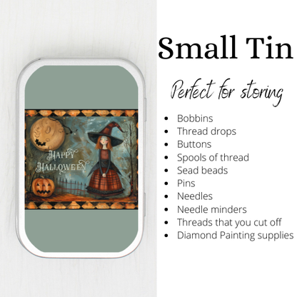 Halloween Witch Small Storage Tin