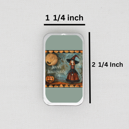 Halloween Witch Needle Tin
