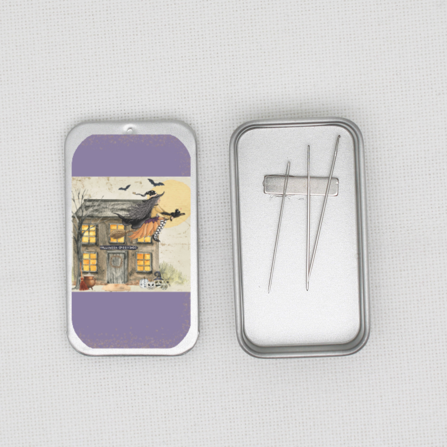 Halloween Greeting  Needle Tin