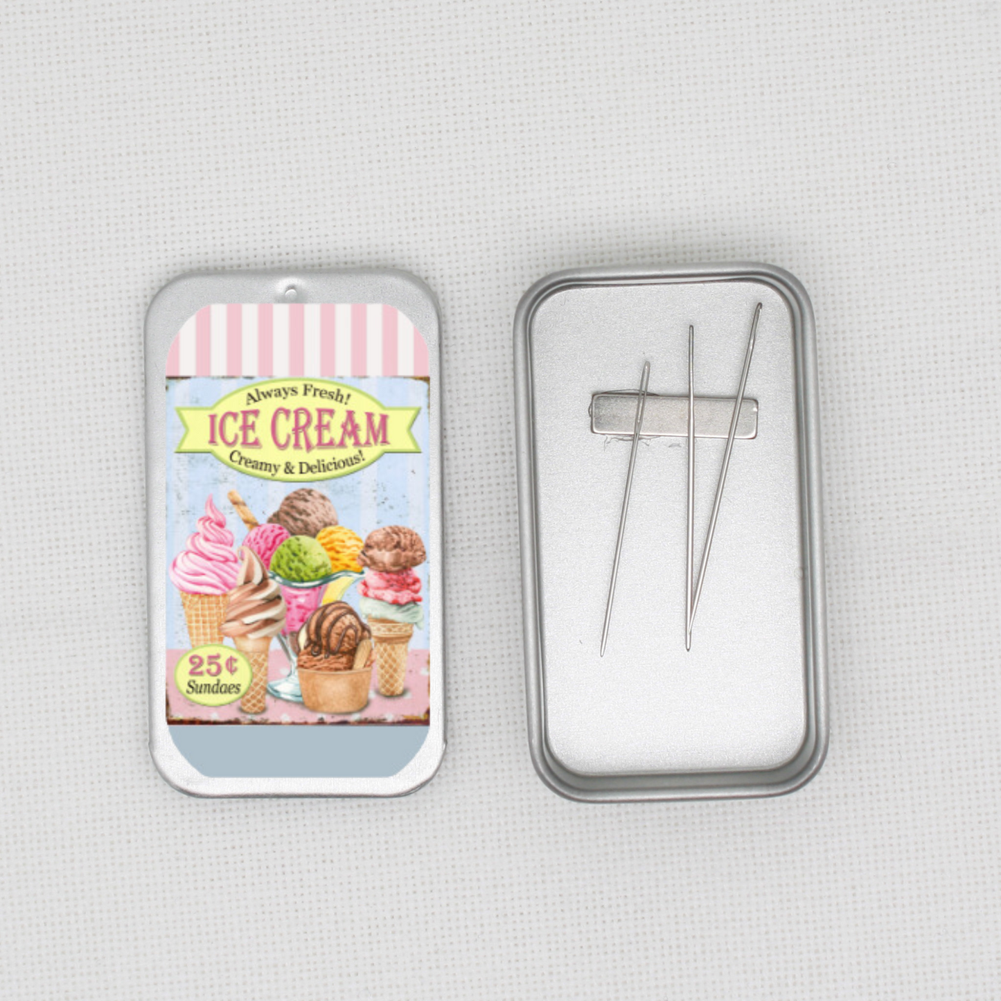 Ice Cream Needle Tin