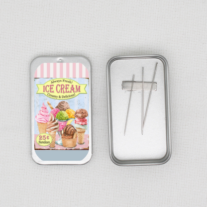 Ice Cream Needle Tin