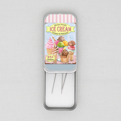 Ice Cream Needle Tin