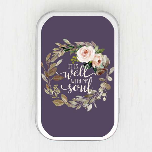 It Is Well With My Soul Small Storage Tin