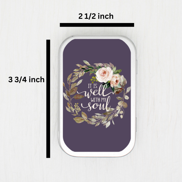 It Is Well With My Soul Small Storage Tin