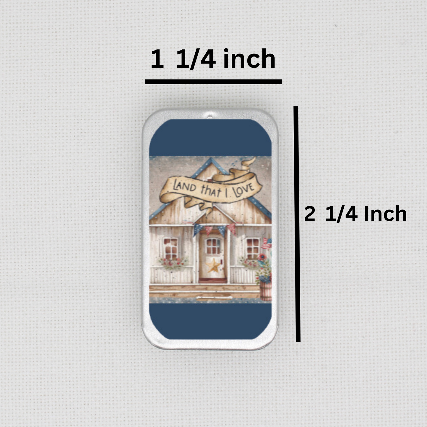 Land That I Love House Needle Tin