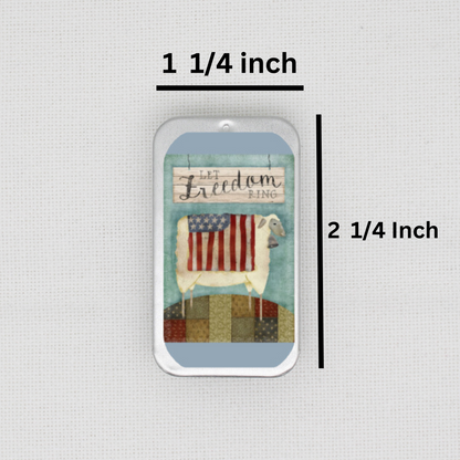 Let Freedom Ring Needle Tin