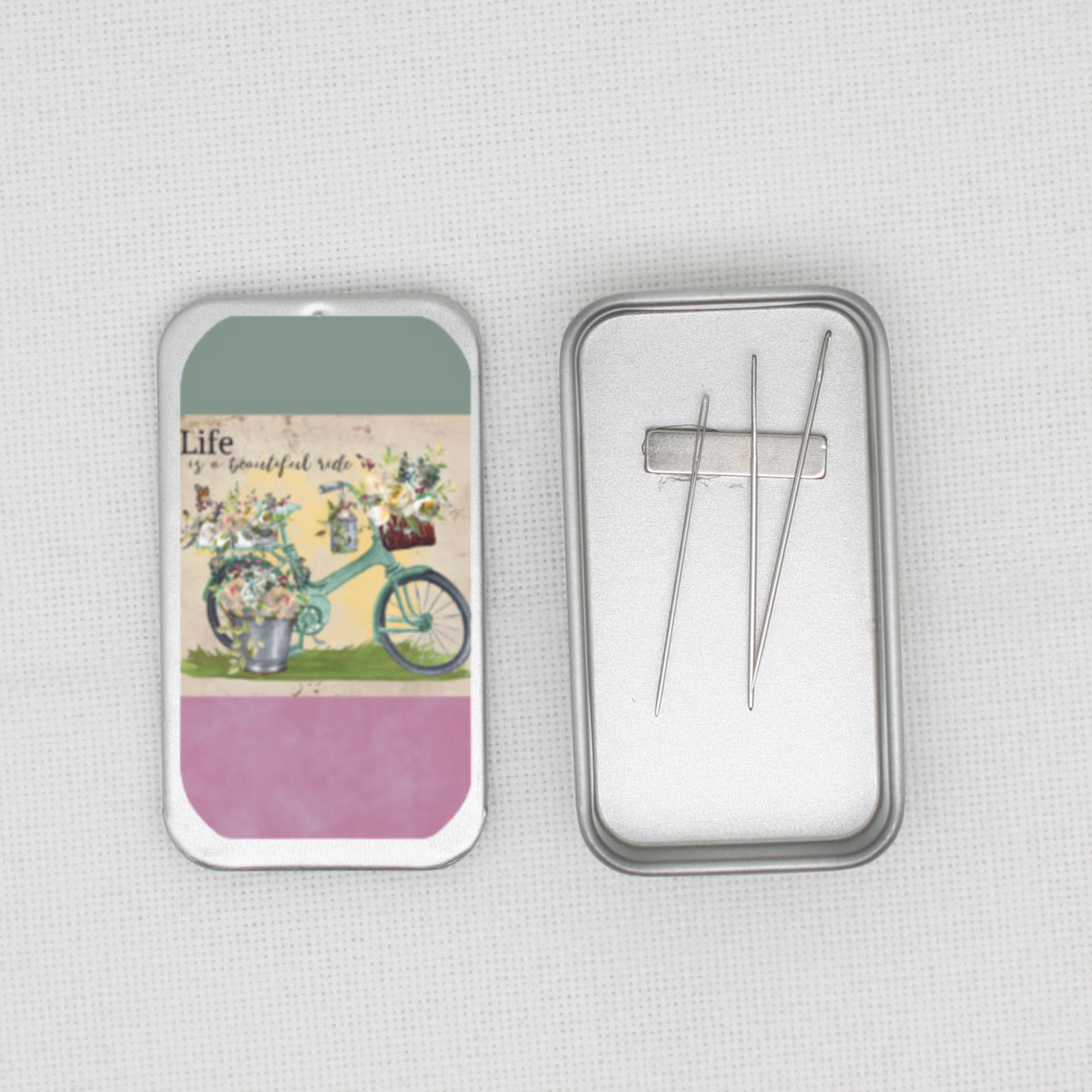 Life Is A Beautiful Ride Needle Tin