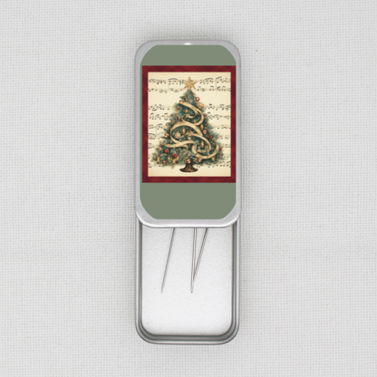 Musical Christmas Tree Needle Tin