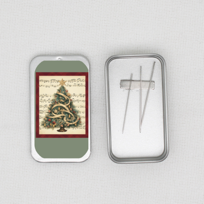 Musical Christmas Tree Needle Tin
