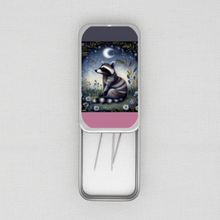 Night Animal Raccoon Needle Tin