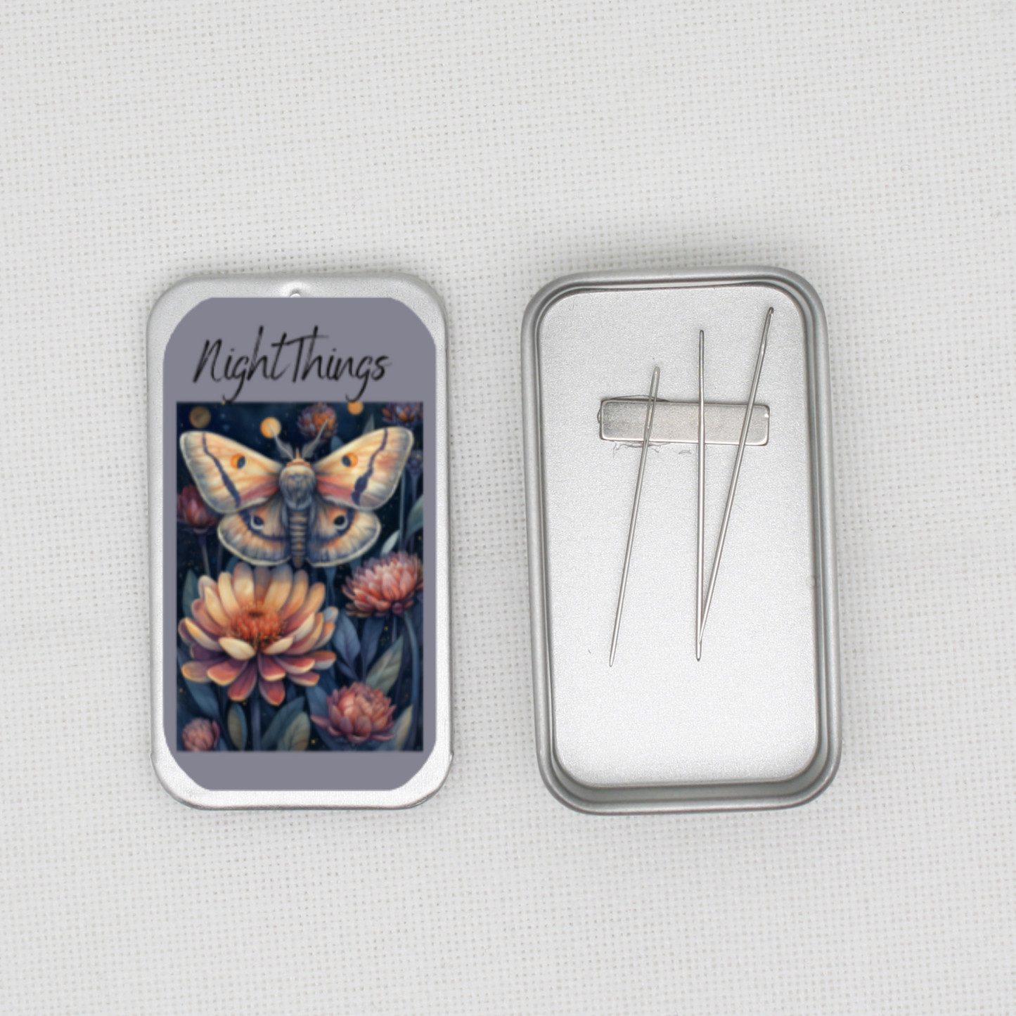 Night Things Moth Needle Tin