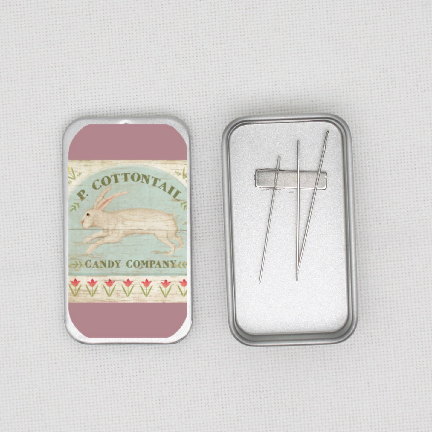 Cottontail Bunny Needle Tin