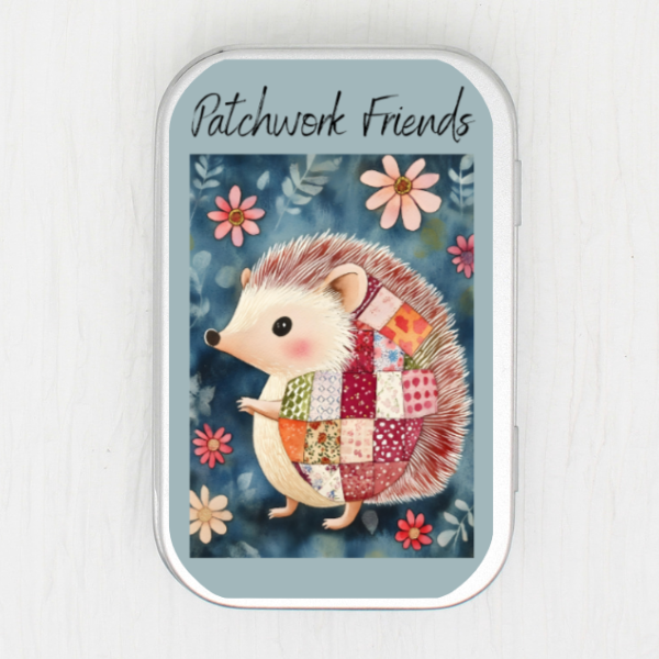 Patchwork Friends Small Storage Tin