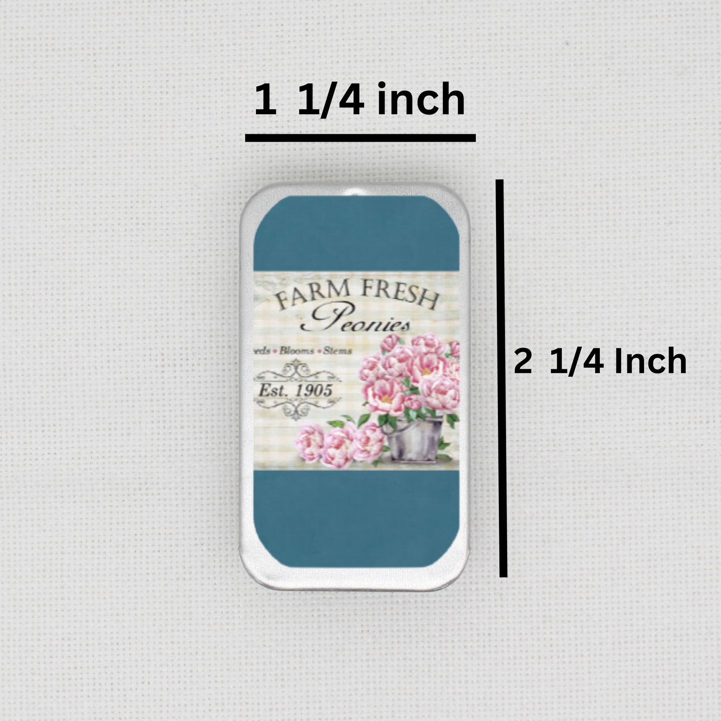 Peonies Needle Tin