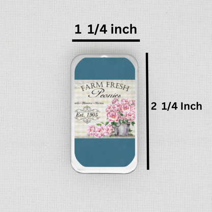 Peonies Needle Tin