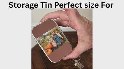 Pumpkin Girls Small Storage Tin