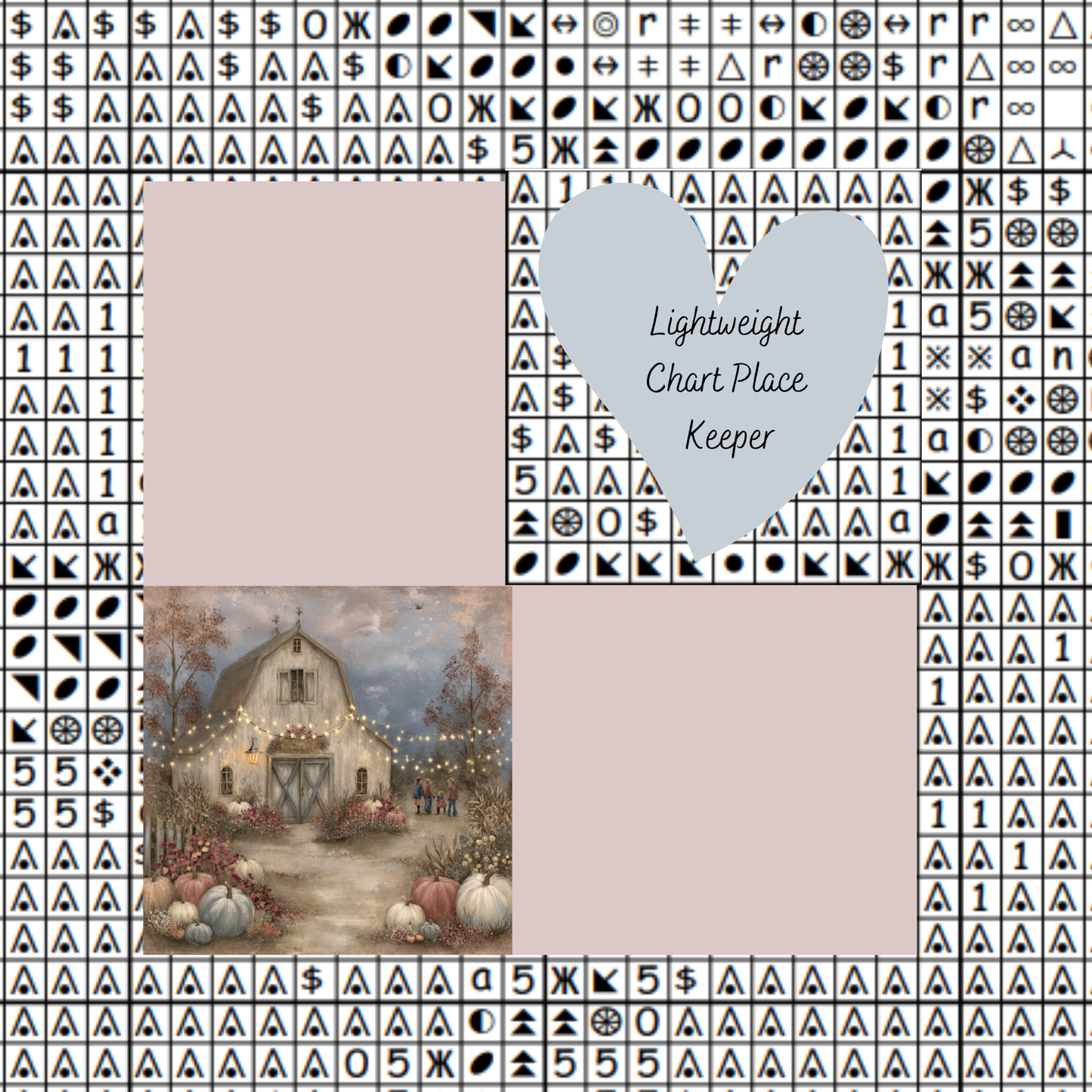 Pumpkin Barn Chart Place Keeper