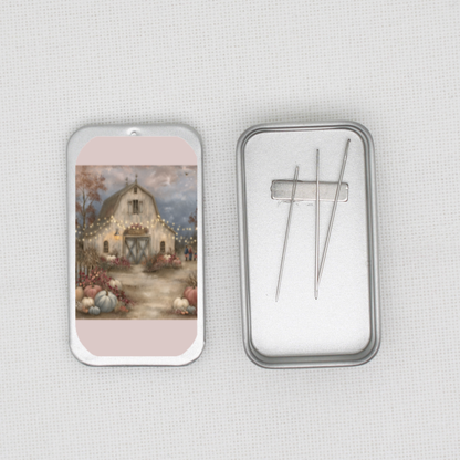 Pumpkin Barn Needle Tin