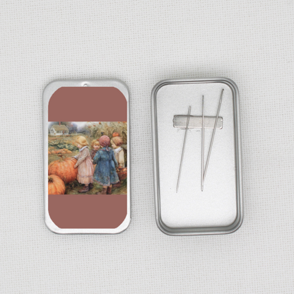 Pumpkin Girls Needle Tin