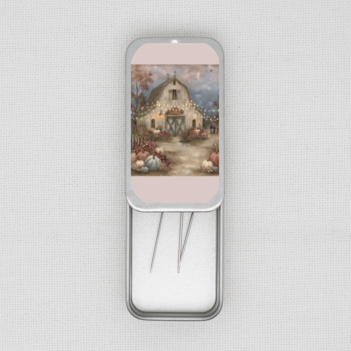 Pumpkin Barn Needle Tin