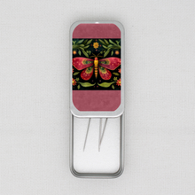 Red Moth Needle Tin