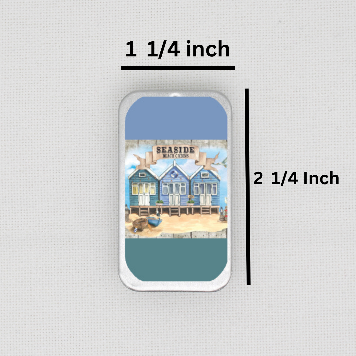Seaside Cabins Needle Tin
