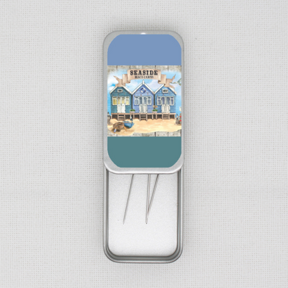 Seaside Cabins Needle Tin