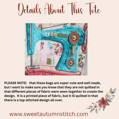 Sewing Machine Project Tote