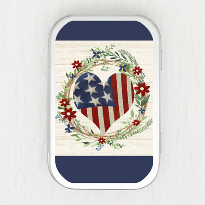 American Wreath Small Storage Tin