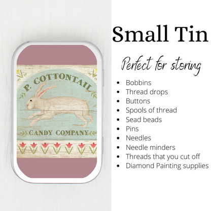 Cottontail Bunny Small Storage Tin