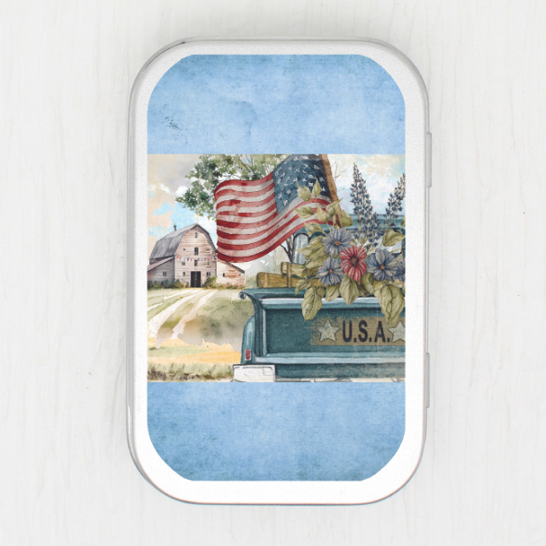 USA Truck Small Storage Tin