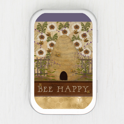 Bee Happy Small Storage Tin