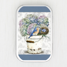 Bird And Hydrangea Small Storage Tin