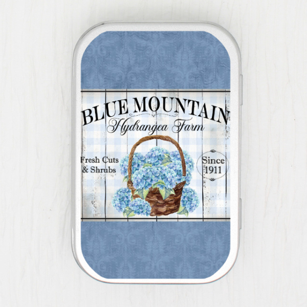 Blue Mountain Small Storage Tin