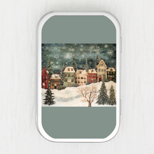 Christmas Village Small Storage Tin