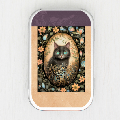 Golden Egg Animal Cat Storage Tin