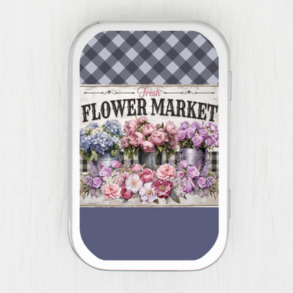 Flower Market Small Storage Tin