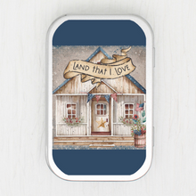 Land That I Love House Small Storage Tin