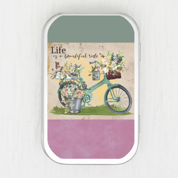 Life Is A Beautiful Ride Small Storage Tin