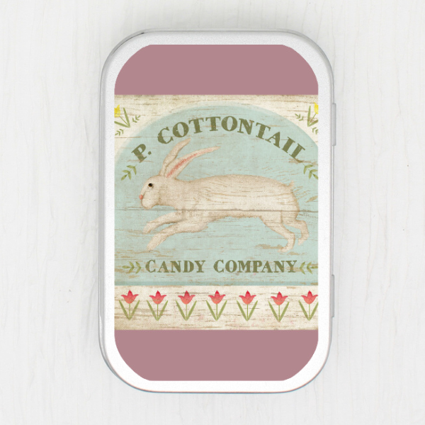 Cottontail Bunny Small Storage Tin