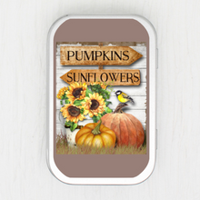Pumpkin And Sunflower Small Storage Tin