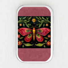 Red Moth Small Storage Tin