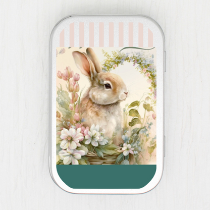 Welcome Bunny Small Storage Tin