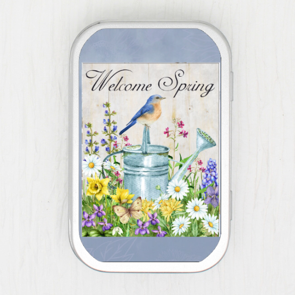 Welcome Spring Small Storage Tin