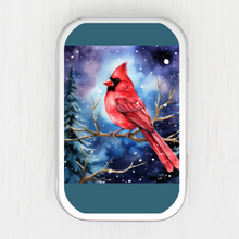 Winter Cardinal Small Storage Tin