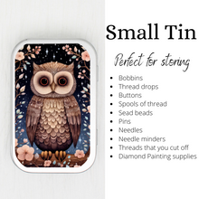 Winter Animals Owl Small Storage Tin