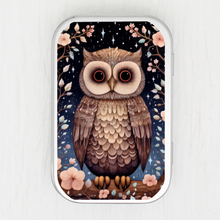 Winter Animals Owl Small Storage Tin